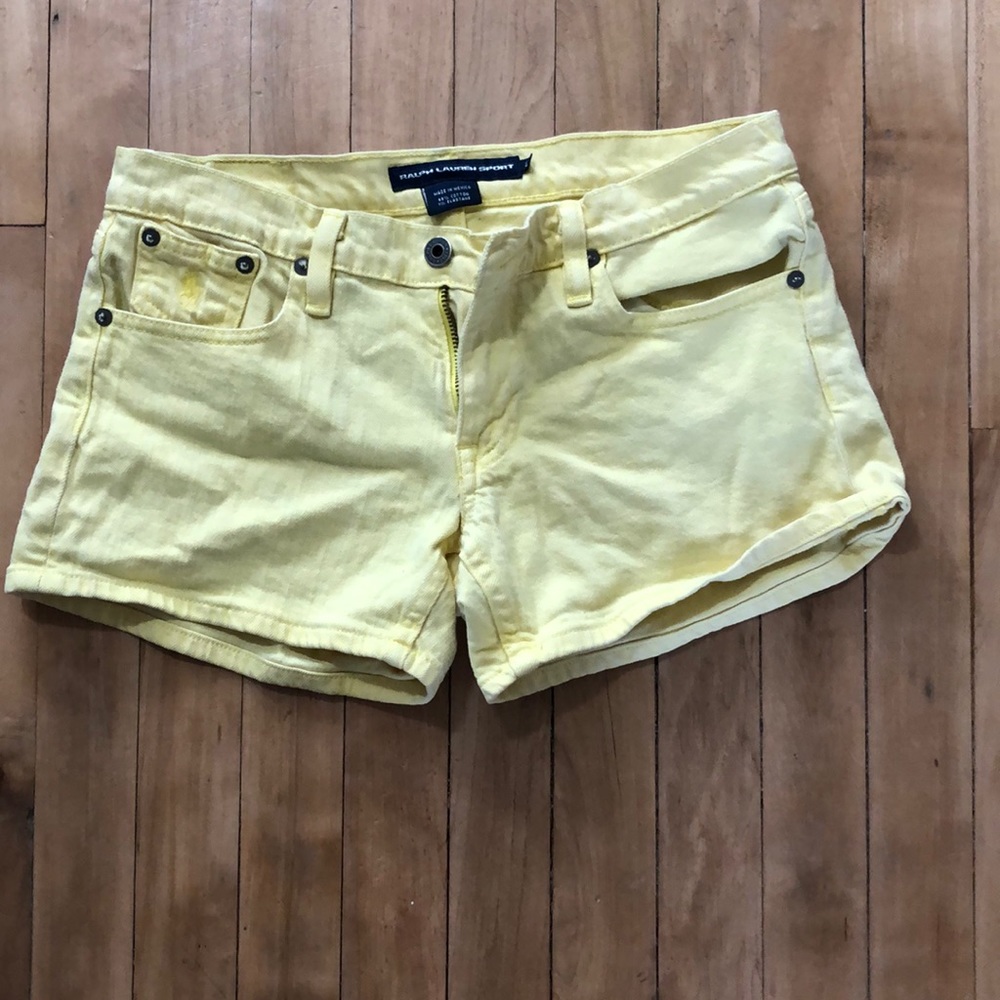Yellow Ralph Lauren Sport Shorts Size 27
